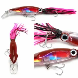 Captain 3450 Octopus Fringed 20cm Floating 36gr Kalamar Sahte Yem - 2