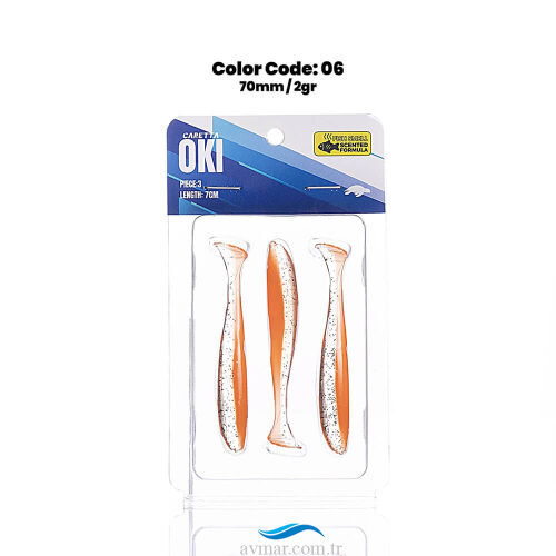 Caretta Oki 7cm 2gr Silikon Yem - 6