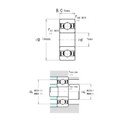 Ezo 687H ZZ Minyatür Rulman 7x14x5 - 4
