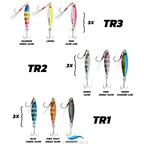 Fujin Jig-X Trio 3lü Micro Jig 7gr