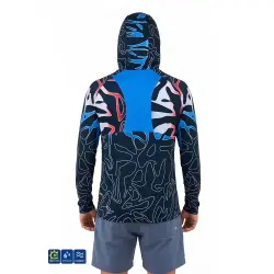 Fujin Pro Angler S26 Buff Hooded Izohips Bold Red T-Shirt - 3