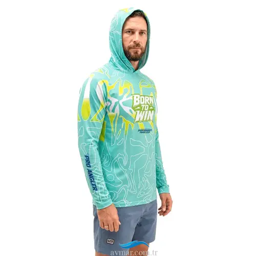 Fujin Pro Angler S26 Hooded Izohips Bold Mint T-Shirt (1)