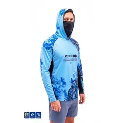 Fujin Relax S26 Buff Hoodie Blue Black T-Shirt - 2
