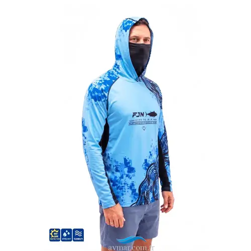 Fujin Relax S26 Buff Hoodie Blue Black T-Shirt (1)