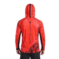 Fujin Relax S26 Buff Hoodie Coral Black T-Shirt - 3
