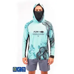 Fujin Relax S26 Buff Hoodie Mint Black T-Shirt - 1
