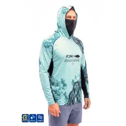 Fujin Relax S26 Buff Hoodie Mint Black T-Shirt - 2