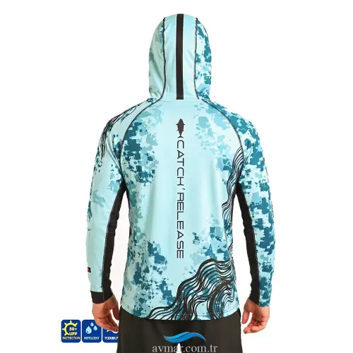 Fujin Relax S26 Buff Hoodie Mint Black T-Shirt - 3