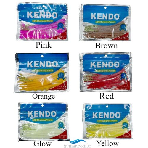 Kendo Lrf Silicones Worm 10cm Slim Kokulu Yem 10 Adet - 1