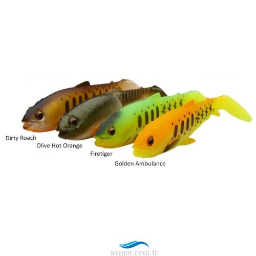 Savage Gear Craft Cannibal Paddletail 12.5cm 20gr Dark Water Mix 4lü