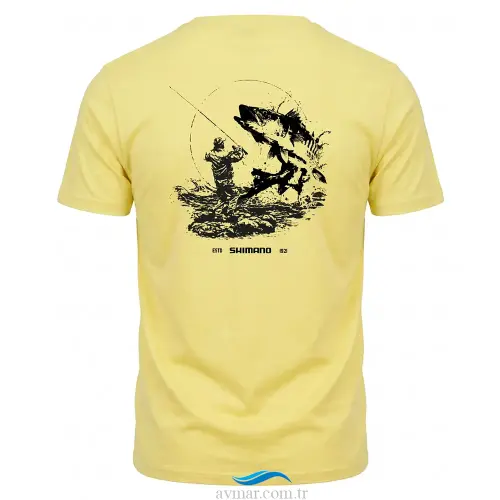 Shimano Yellow Barracuda T-Shirt (1)