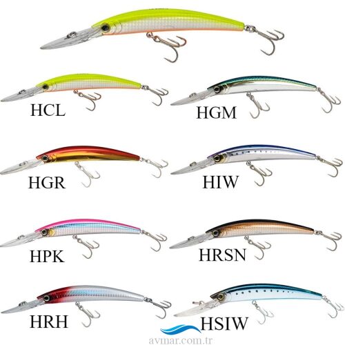Yozuri Crystal Minnow Floating Deep Diver 13cm 24gr Sahte Balık R1136
