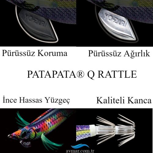 Yozuri PataPata Q Rattle A1724 3.0 14.5gr Kalamar Zokası - 5