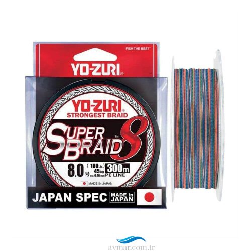 Yozuri Süper Braid 8X 300m Multicolor İp Misina - 1
